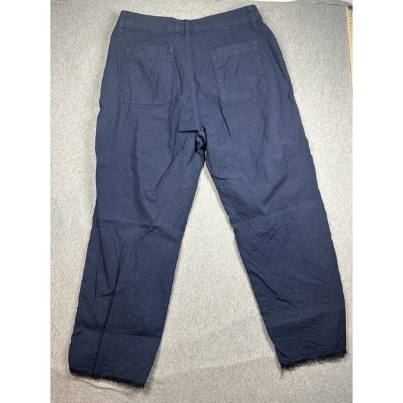 Frank & Eileen Kinsale Italian Performance Linen Flax Size 8 - Navy Blue - Picture 4 of 7